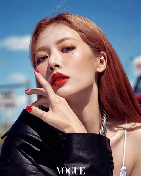 hyuna red lipstick ysl